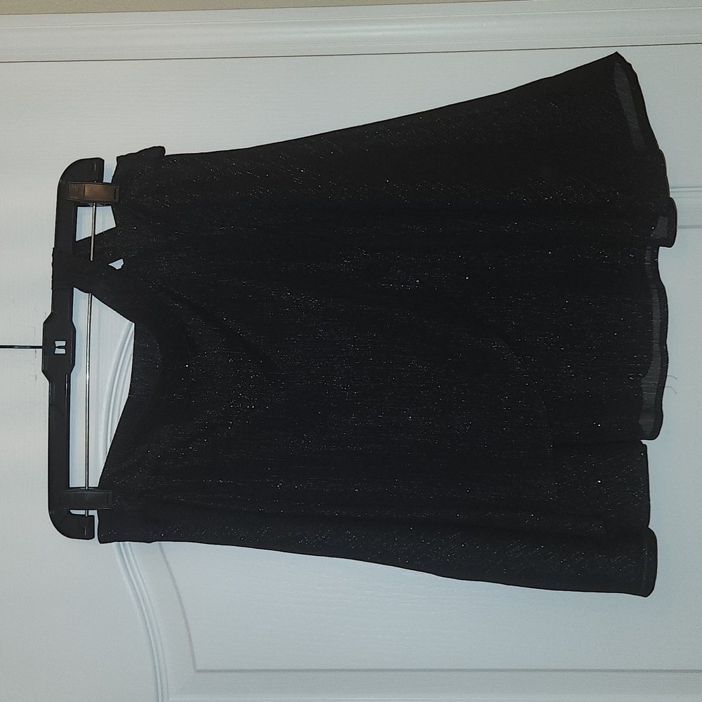 Medium Black Sparkle Wrap Skirt